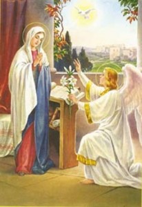 The Annunciation to  the Blessed Virgin Mary