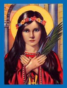 Saint Philomena Living Rosary