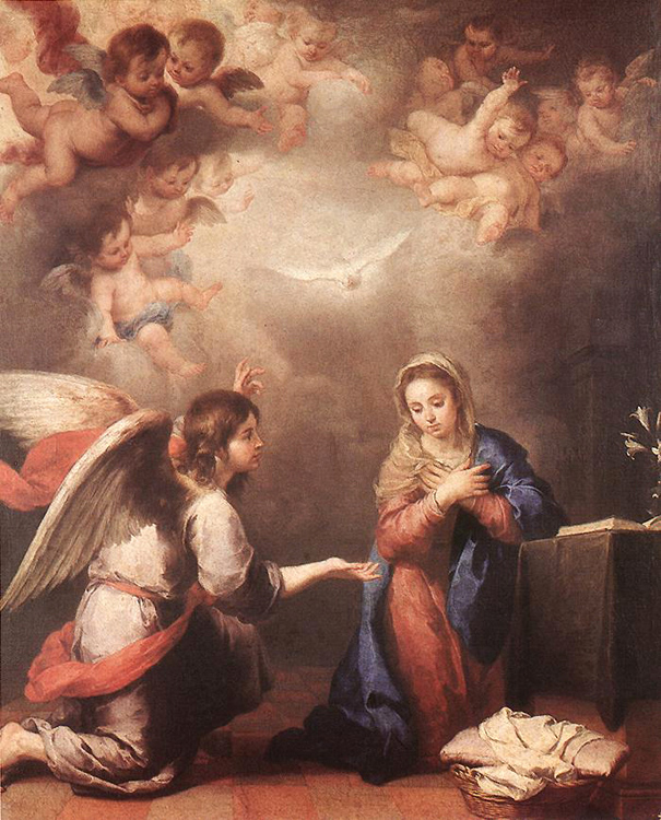 The Annuciation to Mary by Archangel Gabriel